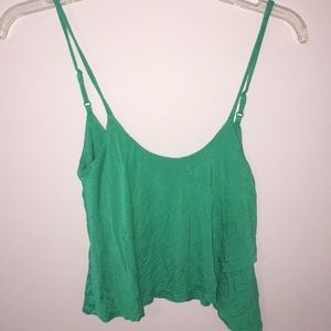 Teal Wrap Flowy Tank